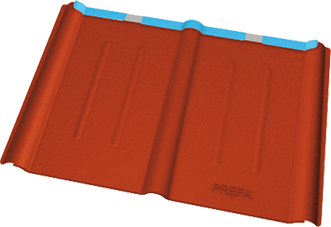 Gegolfde dakpan