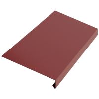 Druppelrand RŠ 250, Prefalz stucco, Donkerrood P.10 RAL 3009