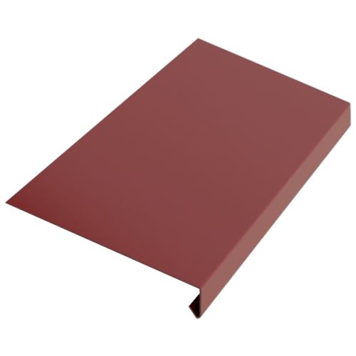 Druppelrand RŠ 250, Prefalz glad, Donkerrood P.10 RAL 3009