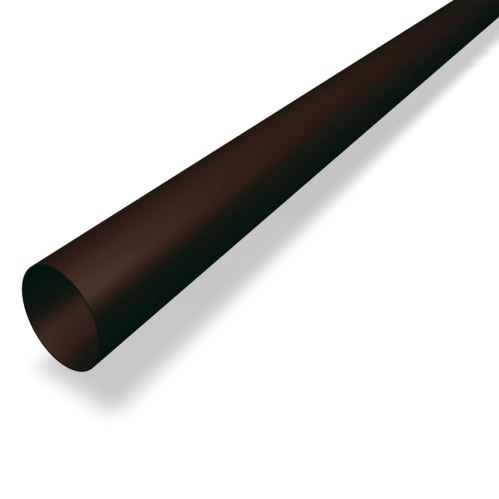 PREFA Regenpijp aluminium Ø 100 mm, lengte 3M, Hazelnoot P10 RAL 8019
