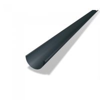 PREFA goot, aluminium dakgoot Ø 150 mm, lengte 3M, Antraciet P10 RAL 7016