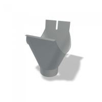 PREFA vergaarbak aluminium Ø 150/100 mm, Lichtgrijs P10 RAL 7005