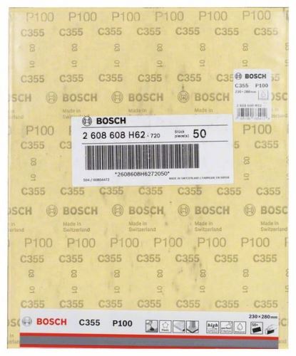 BOSCH schuurpapier C355, 230 x 280 mm, P100 2608608H62