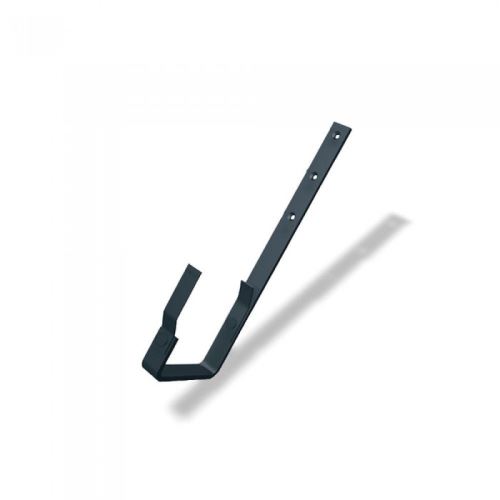 PREFA aluminium rechthoekige goothaken, breedte 86 mm, Antraciet P10 RAL 7016